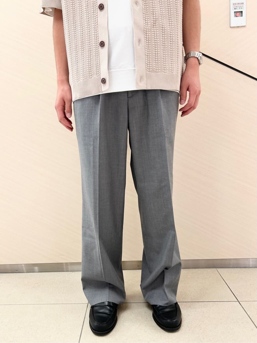 千葉亮太さんの「DRESSTERIOR｜オーガニックコットン キューバニットシャツ」を使ったコーディネート