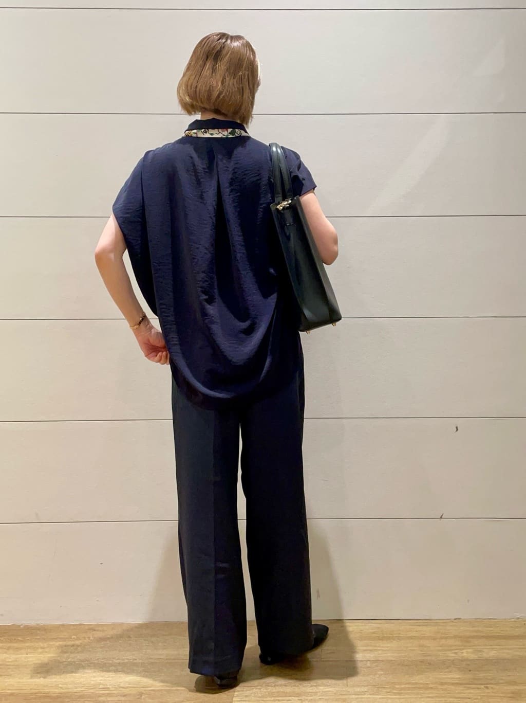 Ryoさんの「THE SHOP TK｜コットンライクブラウス【接触冷感/洗濯機OK/UV/セットアップ可】」を使ったコーディネート