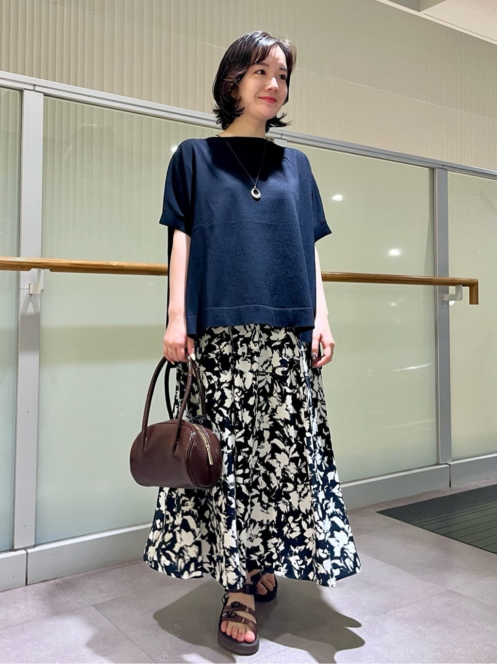 ちりんさんの「UNTITLED｜リングコードトップネックレス」を使ったコーディネート