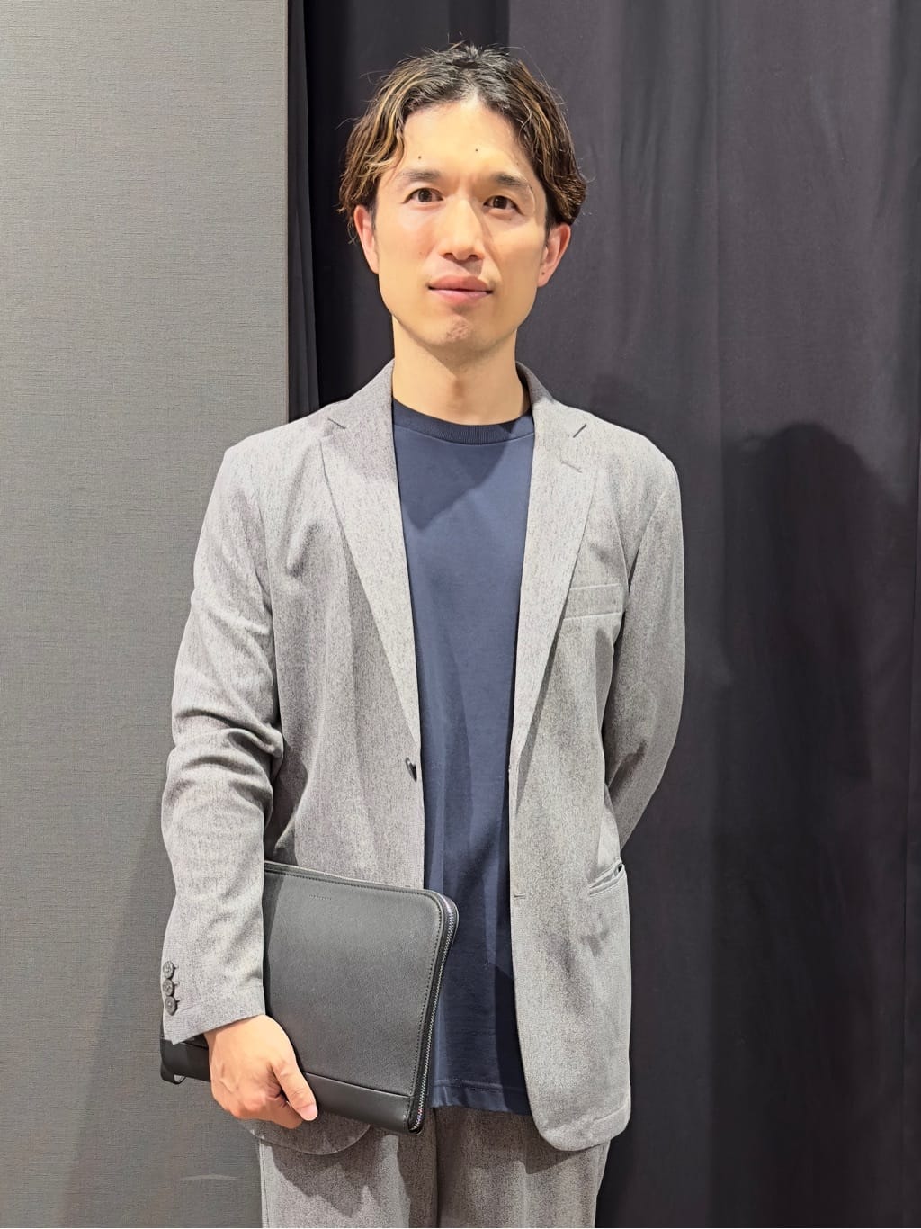 tomoyaさんの「THE SHOP TK｜シャリルジャージ ジャケット　洗濯機OK/吸水速乾/イージーケア/セットアップ可」を使ったコーディネート