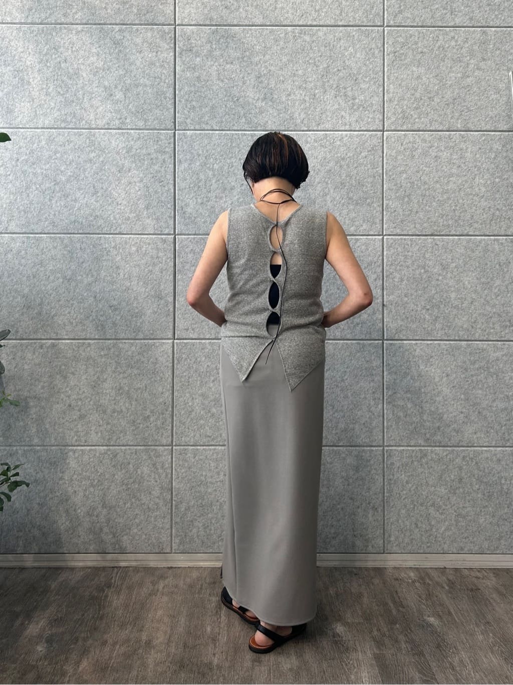 yukoさんの「CODE A｜slit jersey skirt」を使ったコーディネート