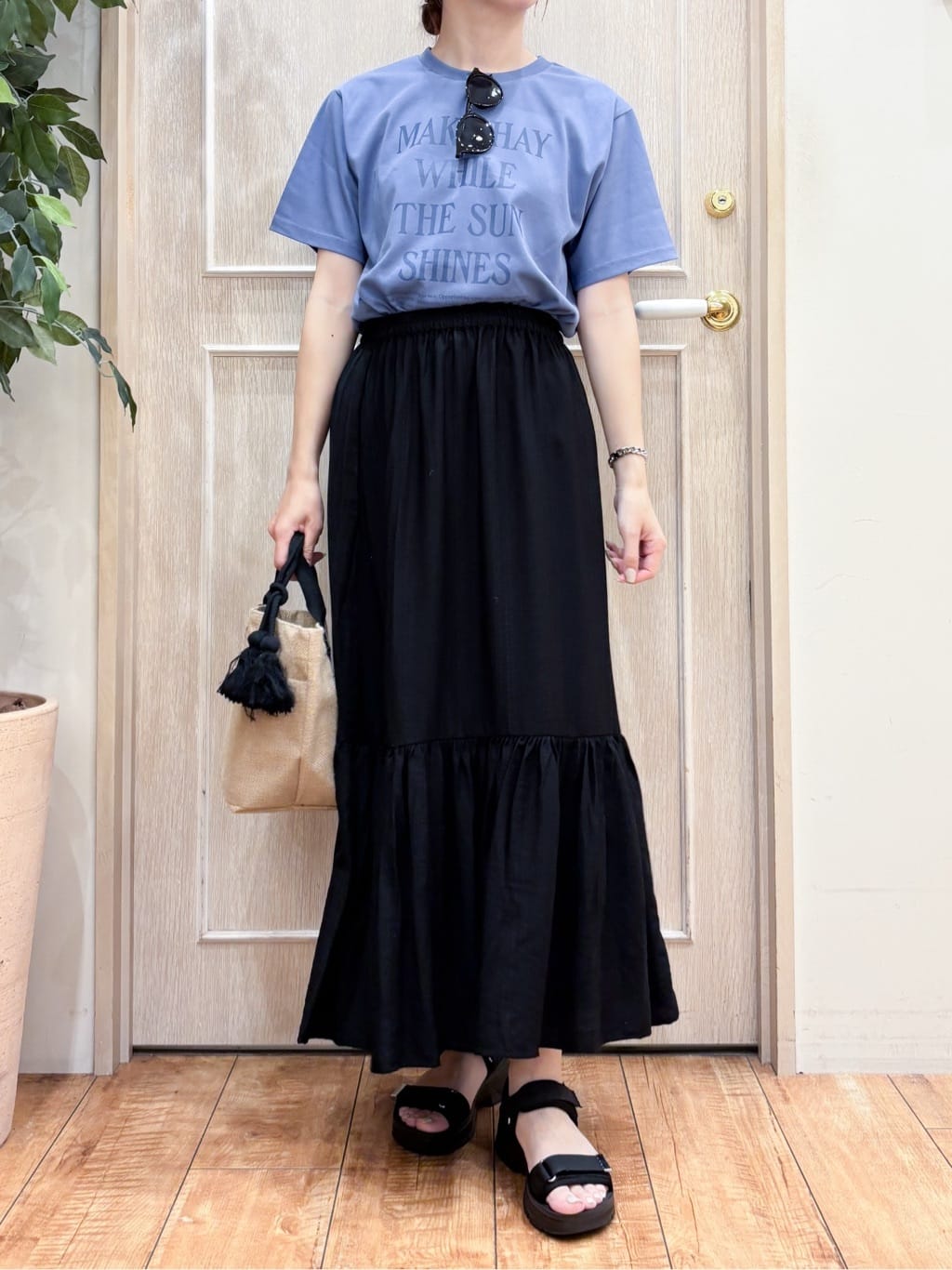 なみさんの「SHOO･LA･RUE｜ベーシックフレームサングラス」を使ったコーディネート