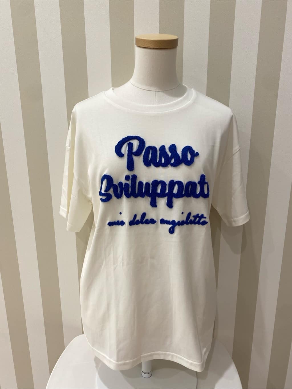 ゆうゆうさんの「SHOO･LA･RUE｜【ひんやり/S-LL】サガラ刺繍ロゴTシャツ」を使ったコーディネート