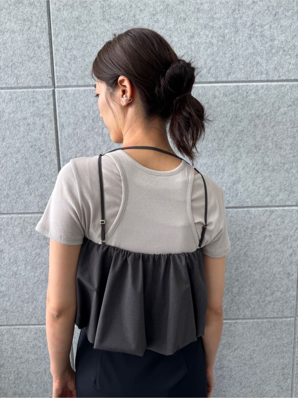uchi__yamaさんの「CODE A｜slit jersey skirt」を使ったコーディネート