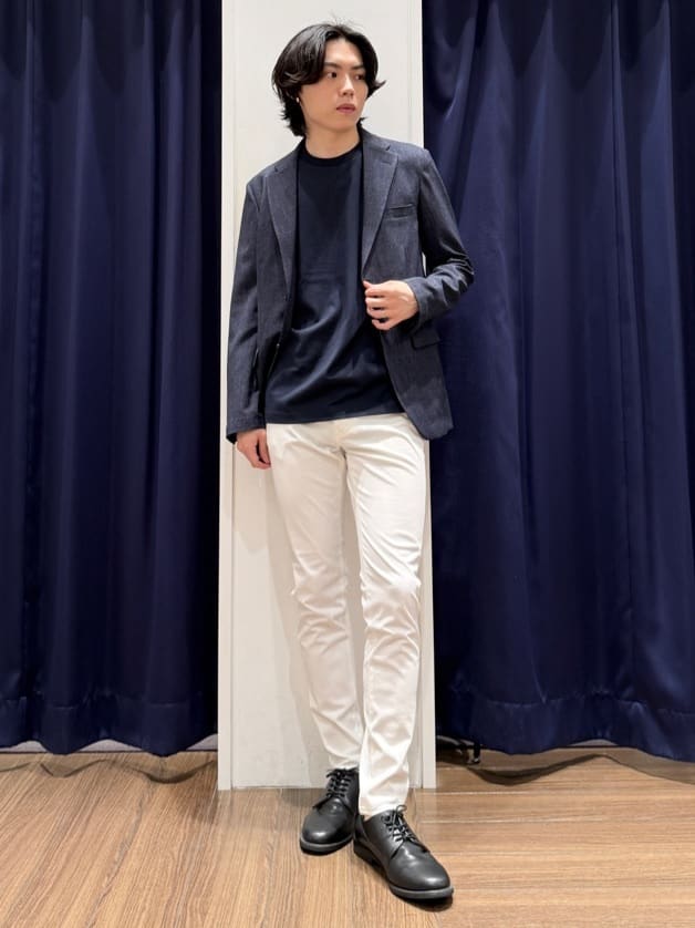 Tightさんの「THE SHOP TK｜◆【AVANT AIR】メッシュ ジャケット セットアップ可/洗濯機OK/ストレッチ/シワになりにく」を使ったコーディネート