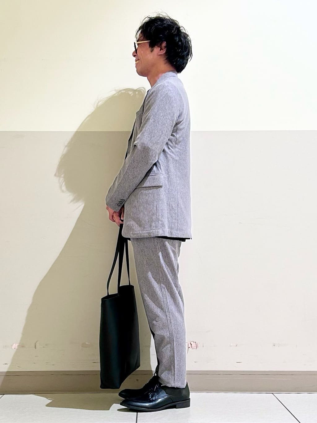 KENJI Iさんの「THE SHOP TK｜シャリルジャージ ジャケット　洗濯機OK/吸水速乾/イージーケア/セットアップ可」を使ったコーディネート