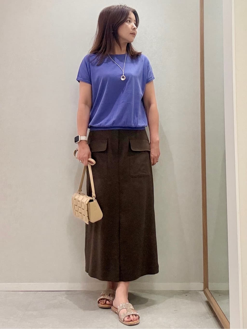 hitomiさんの「UNTITLED｜◆【11色展開/コットン100/アンサンブル可能】 プルオーバーニット」を使ったコーディネート