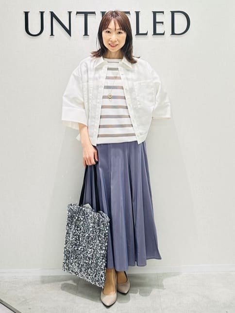 Miwaさんの「UNTITLED｜ライトダブルリングネックレス」を使ったコーディネート