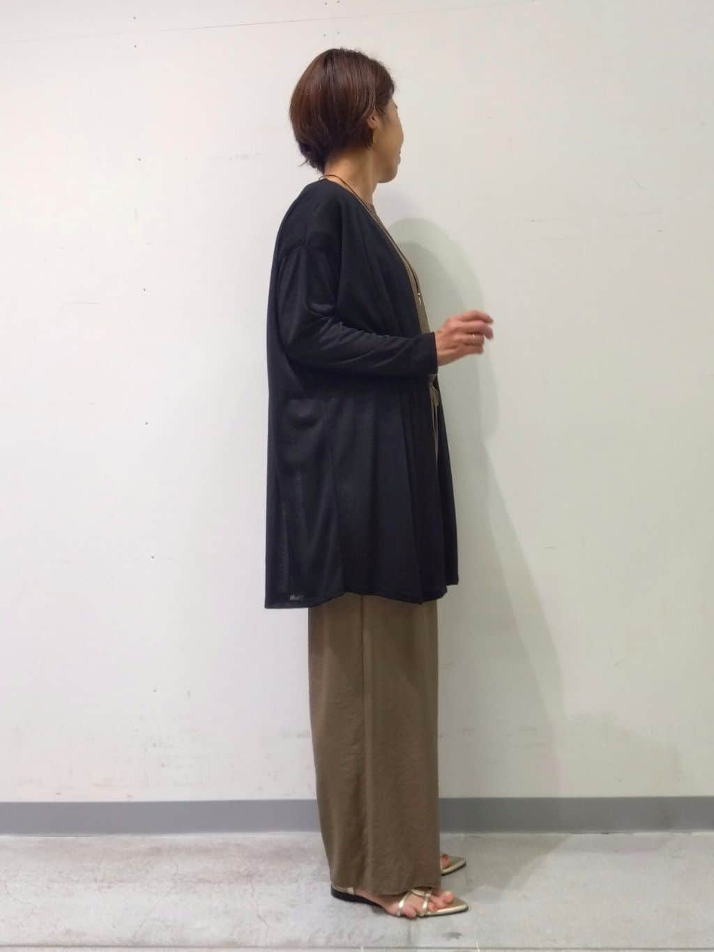 Kさんの「INDIVI｜◆【洗える／5分袖／UVケア／SETUP可能】モモンガスリーブブラウス」を使ったコーディネート