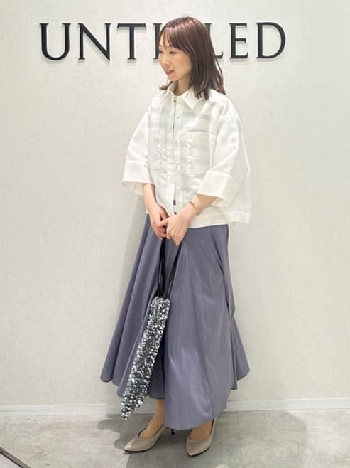 Miwaさんの「UNTITLED｜ライトダブルリングネックレス」を使ったコーディネート