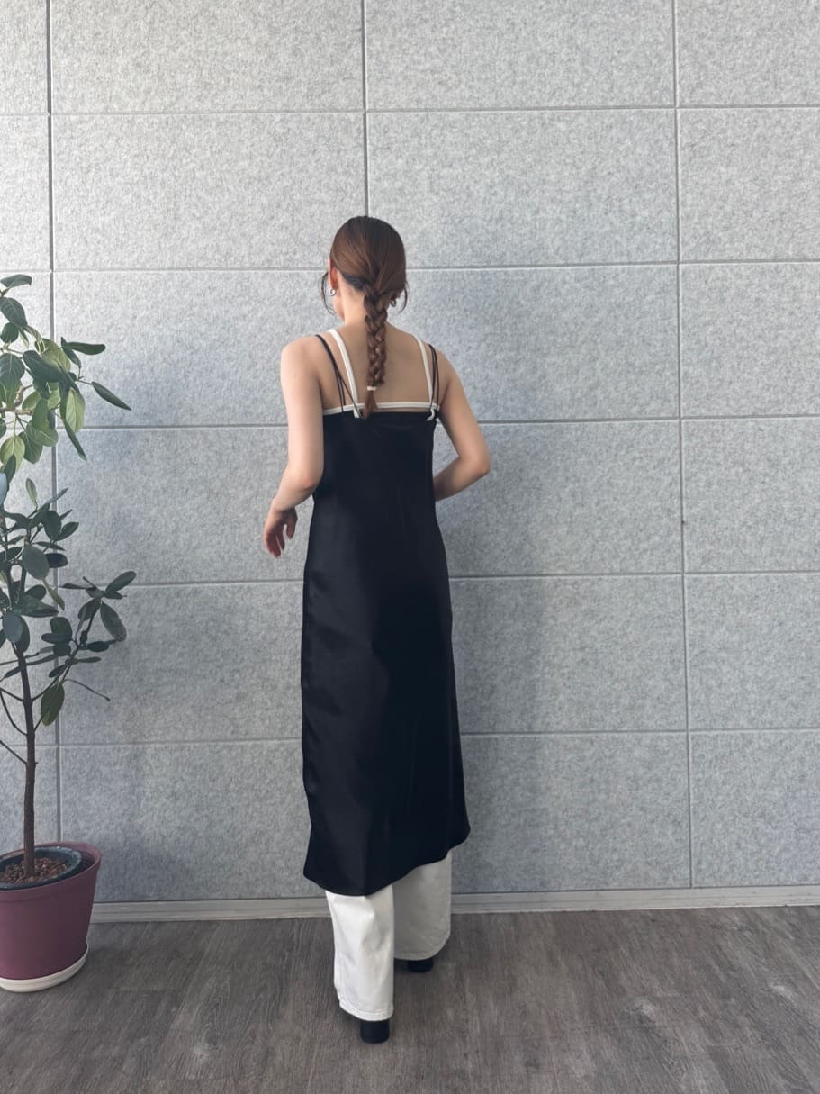 designer yukaさんの「CODE A｜ribbon cami dress」を使ったコーディネート