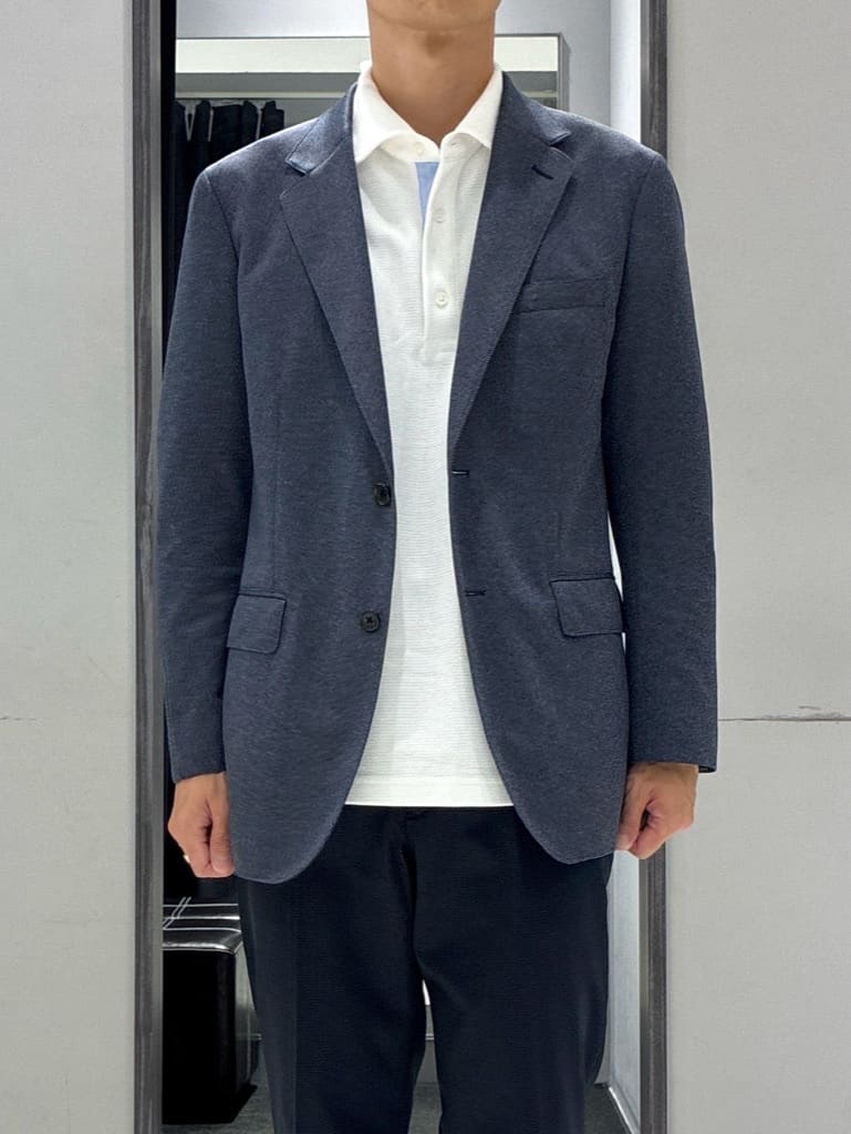わいずみさんの「TAKEO KIKUCHI｜【抗菌防臭／9色5サイズ展開】ハニカムメランジ ポロシャツ」を使ったコーディネート