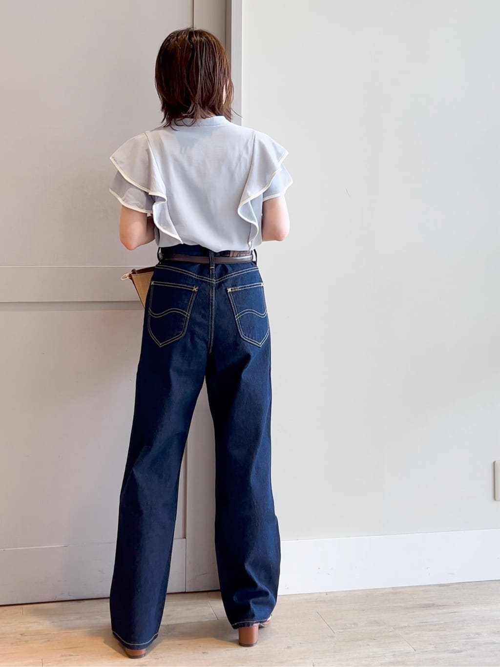 yamakoさんの「grove｜【Lee&times;grove別注】STRAIGHT DENIM PANTS」を使ったコーディネート