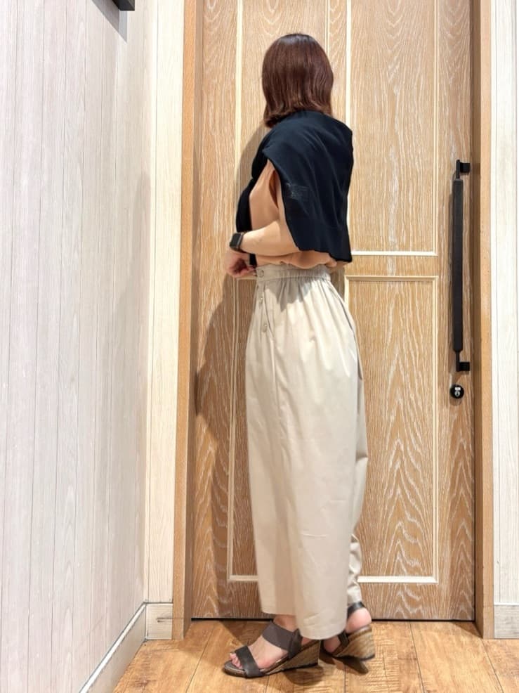 meiさんの「SHOO･LA･RUE｜【ひんやり/UV】キレイもすっきりも叶える マリン風ガウチョパンツ」を使ったコーディネート