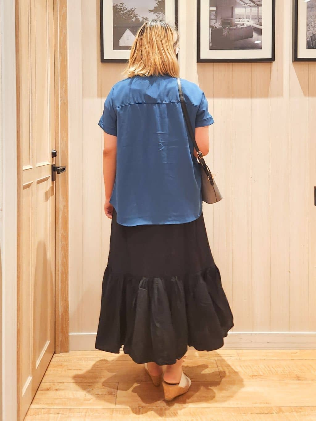 れーやんさんの「SHOO･LA･RUE｜【洗える/プチプラ】大人の抜け感をプラスする バンドカラーシャツ」を使ったコーディネート
