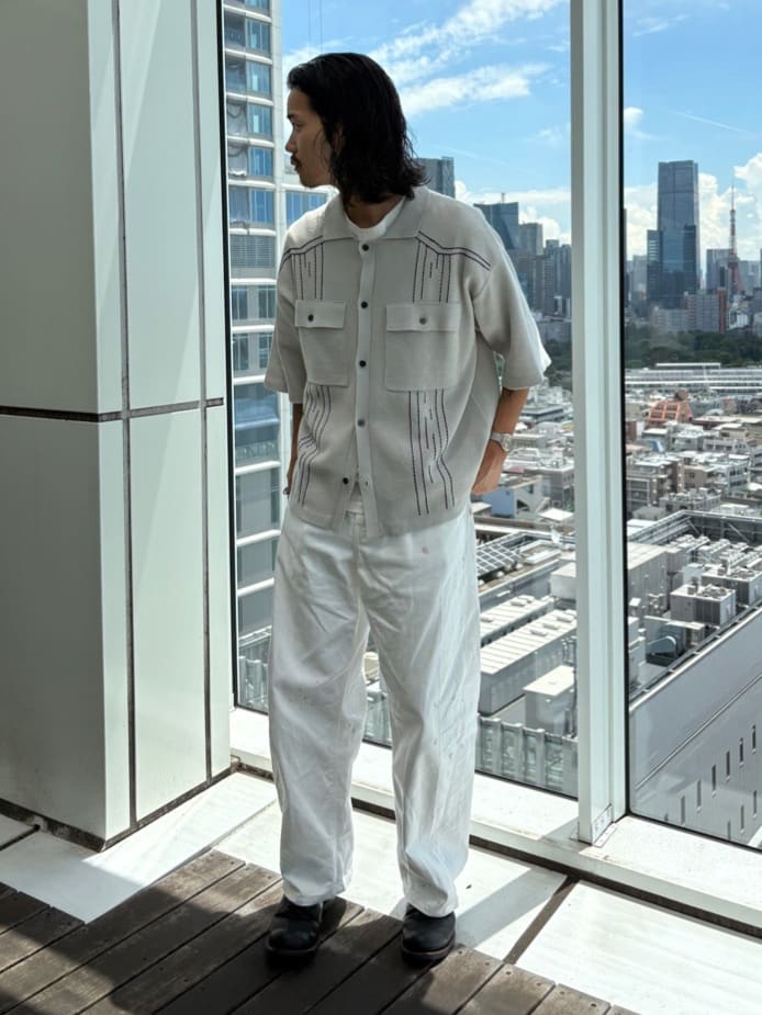 北浦歩大さんの「tk.TAKEO KIKUCHI｜バレルシルエットパンツ（デニム＆カラーパンツ）」を使ったコーディネート