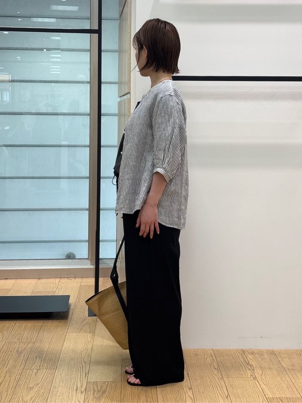 asamiさんの「INDIVI｜【洗える／体型カバー】シャーリングシアートップス」を使ったコーディネート
