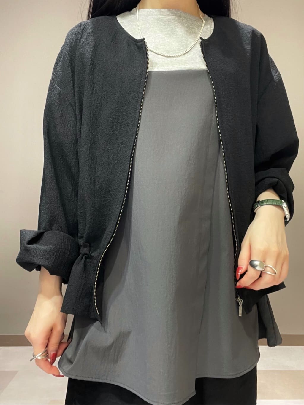 KEIKOさんの「INDIVI｜【洗える】ビスチェレイヤード風トップス」を使ったコーディネート