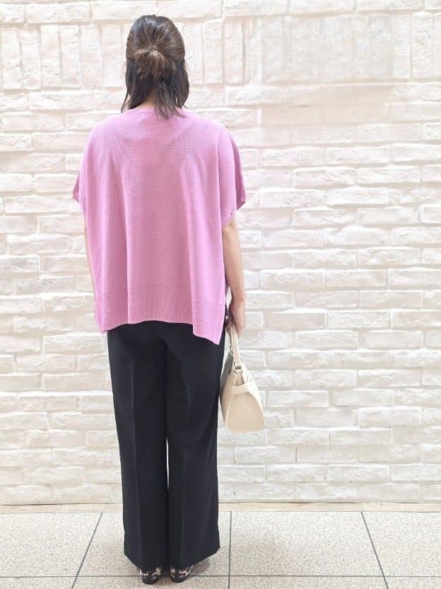 mamiさんの「index｜《5色展開／S-LLサイズ》リラクシーメッシュニット【洗濯機洗い可】」を使ったコーディネート