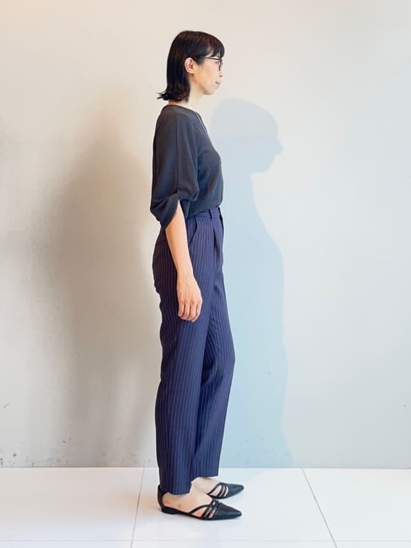 murayamaさんの「INDIVI｜【UVケア／吸汗速乾】凹凸素材ねじり袖トップス」を使ったコーディネート