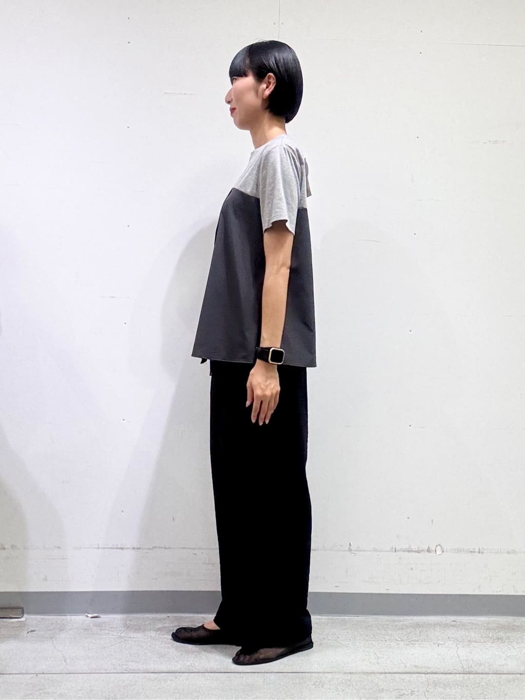 naoさんの「INDIVI｜【洗える】ビスチェレイヤード風トップス」を使ったコーディネート