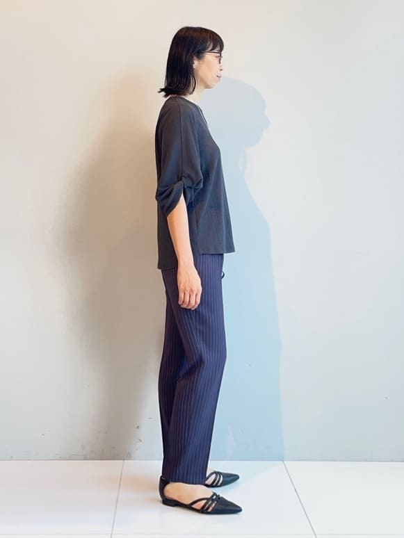 murayamaさんの「INDIVI｜【UVケア／吸汗速乾】凹凸素材ねじり袖トップス」を使ったコーディネート