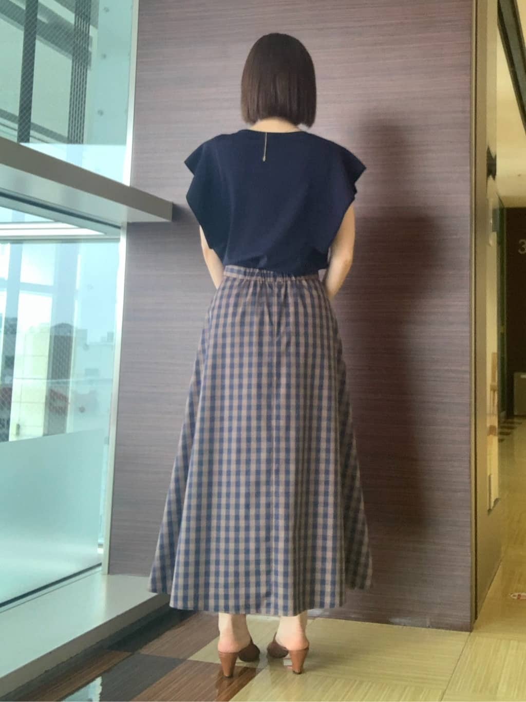 anaさんの「UNTITLED｜メタリックメッシュトート」を使ったコーディネート