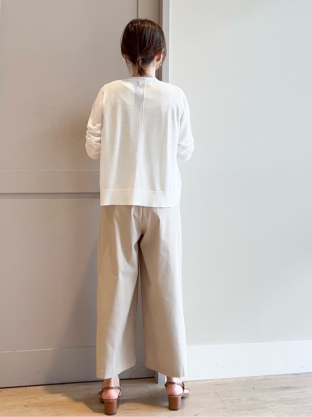 yamakoさんの「grove｜◆ジャカードスクエアネックタンク」を使ったコーディネート