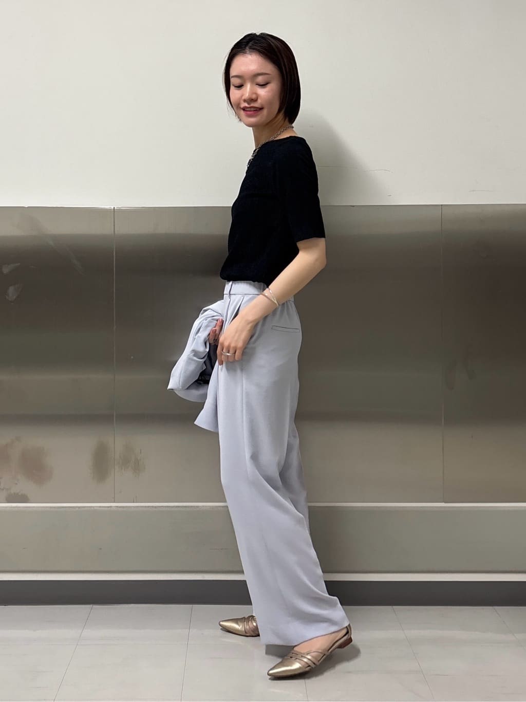 kanaeさんの「INDIVI｜【着る日傘／遮熱／UVケア】ワイドパンツ」を使ったコーディネート