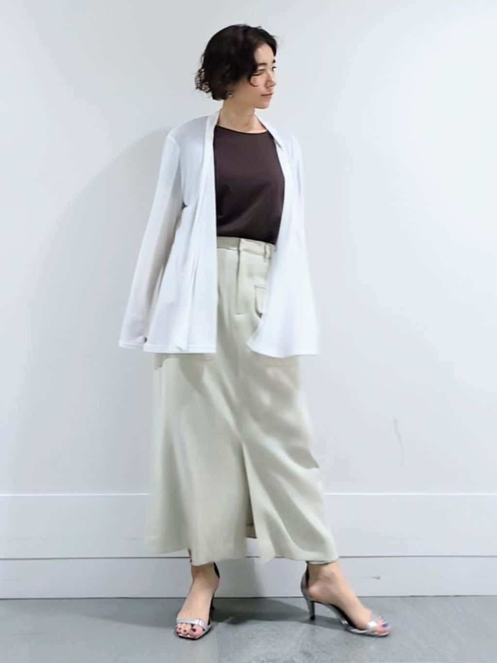 ミズタさんの「UNTITLED｜◆【接触冷感/UV機能/遮熱】ジャージカーディガン」を使ったコーディネート