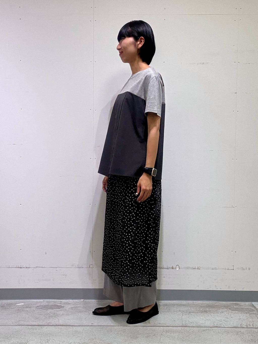 naoさんの「INDIVI｜【洗える】ビスチェレイヤード風トップス」を使ったコーディネート