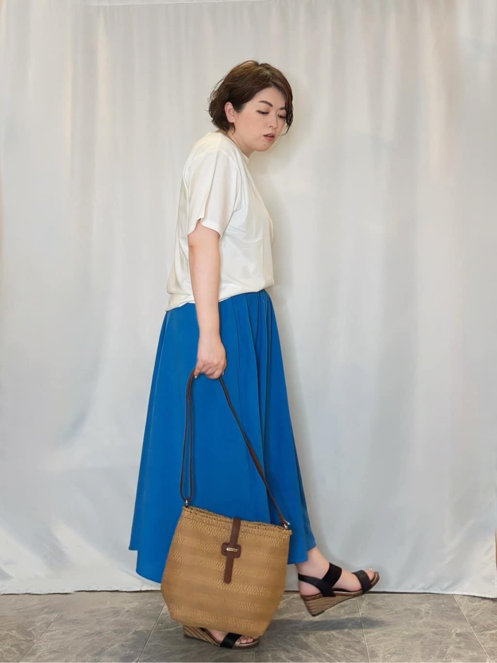 たみさんの「SHOO･LA･RUE｜【PEANUTS】ひんやりTシャツ」を使ったコーディネート