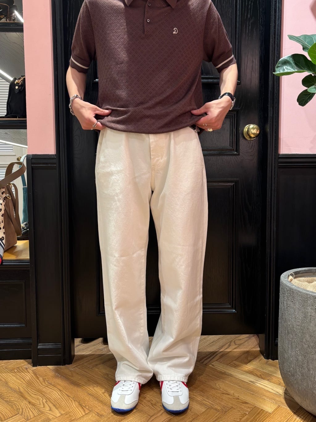 kaminaga さんの「DRESSTERIOR｜レースジャカード ニットポロ」を使ったコーディネート