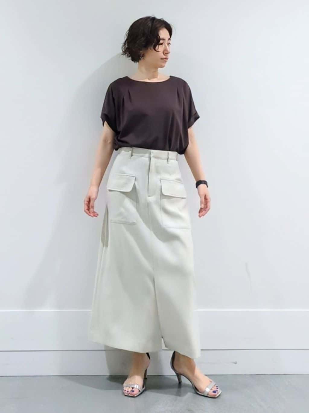 ミズタさんの「UNTITLED｜◆【接触冷感/UV機能/遮熱】ジャージカーディガン」を使ったコーディネート