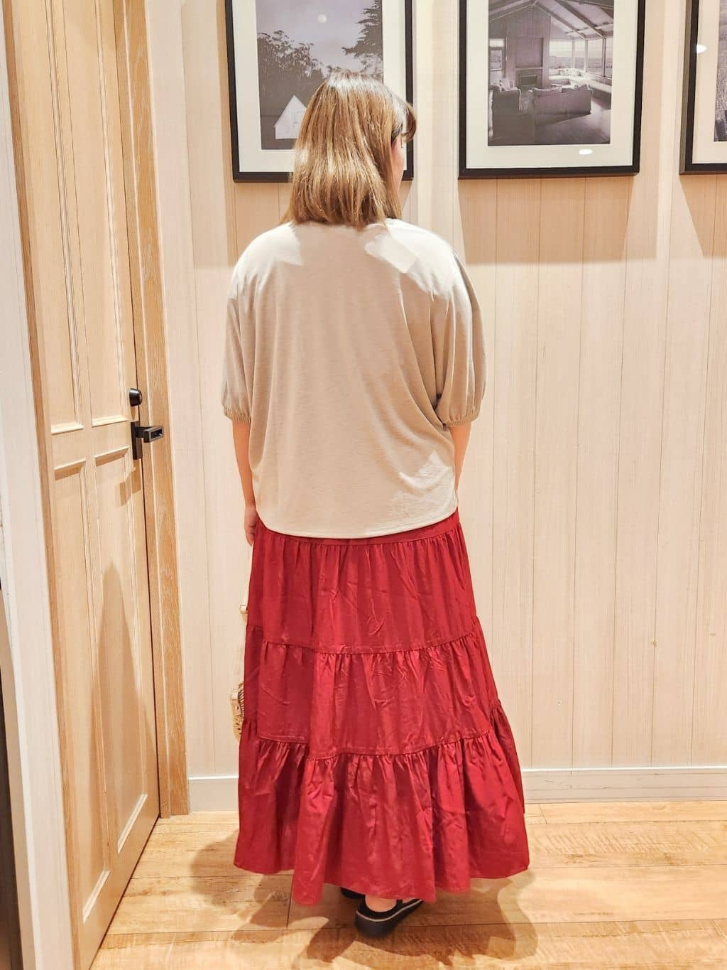 れーやんさんの「SHOO･LA･RUE｜【UV/さらさらタッチ】女性らしさ漂う 5分袖ボレロカーディガン」を使ったコーディネート