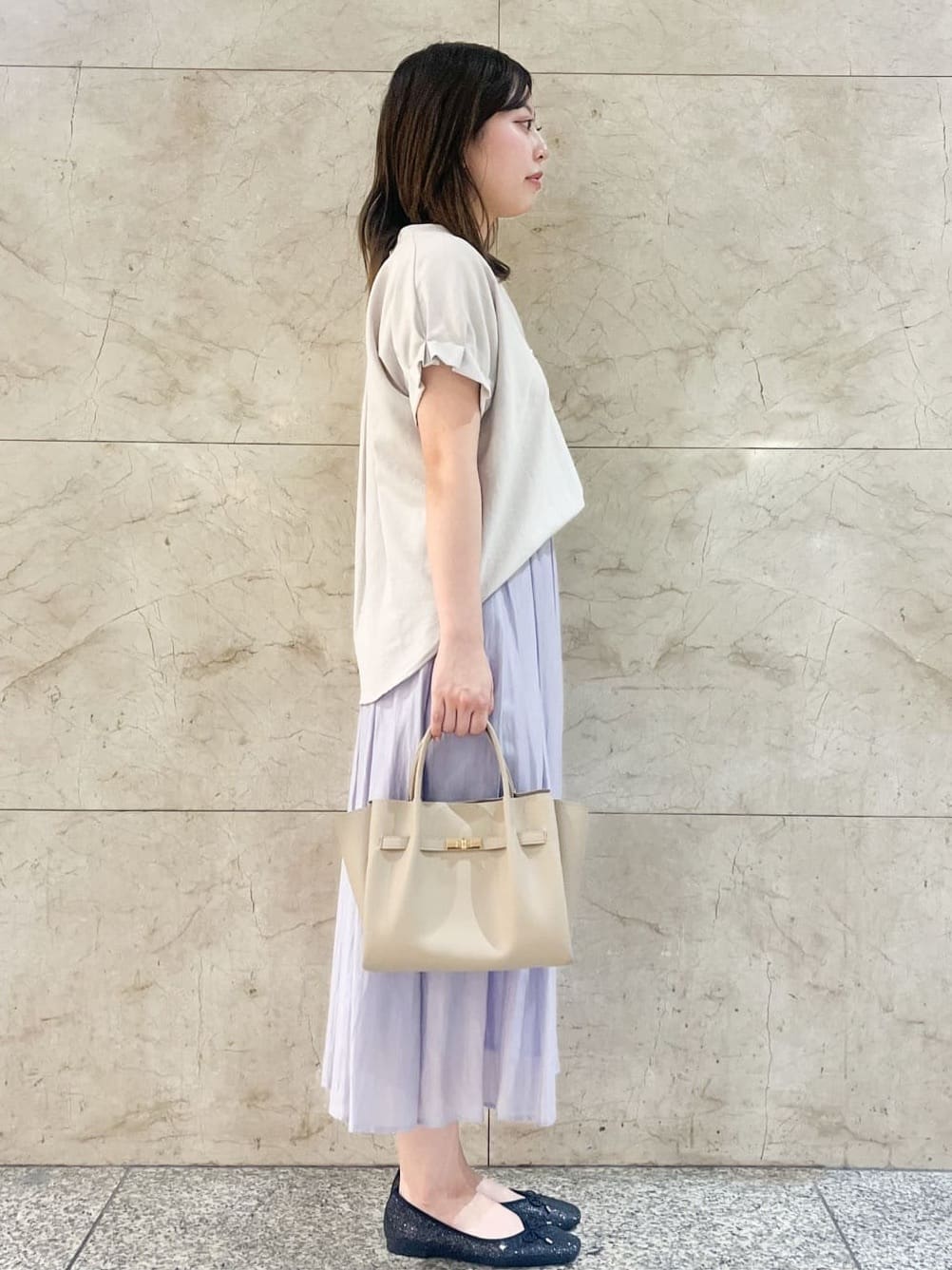 まひるさんの「index｜《7色展開／XS-LLサイズ》タックスリーブスキッパーブラウス【洗濯機洗い可／吸水速乾／抗ピル／防シ」を使ったコーディネート