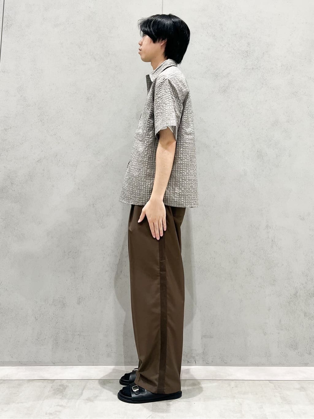 SHI-MAさんの「THE SHOP TK｜パーフェクテックリンクス半袖Tシャツ 【接触冷感／吸水速乾／UVカット／洗濯機OK】」を使ったコーディネート