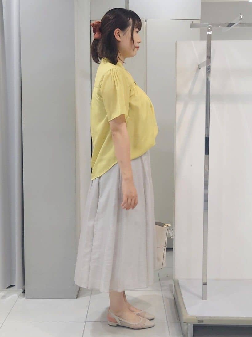AZUSAさんの「Reflect｜【選べる5色◎／マシンウォッシュ可】シャーリングデザインブラウス」を使ったコーディネート