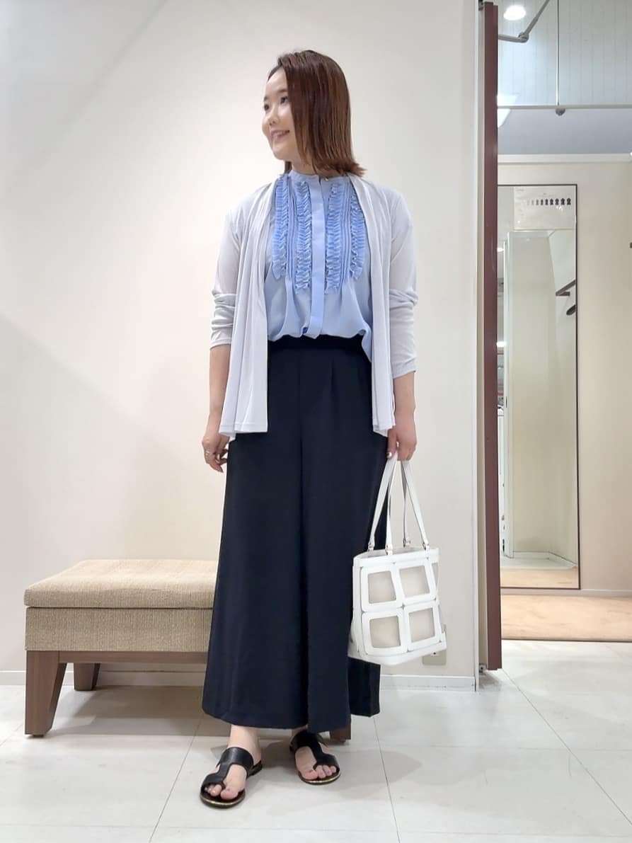YUIさんの「UNTITLED｜◆【接触冷感/UV機能/遮熱】ジャージカーディガン」を使ったコーディネート