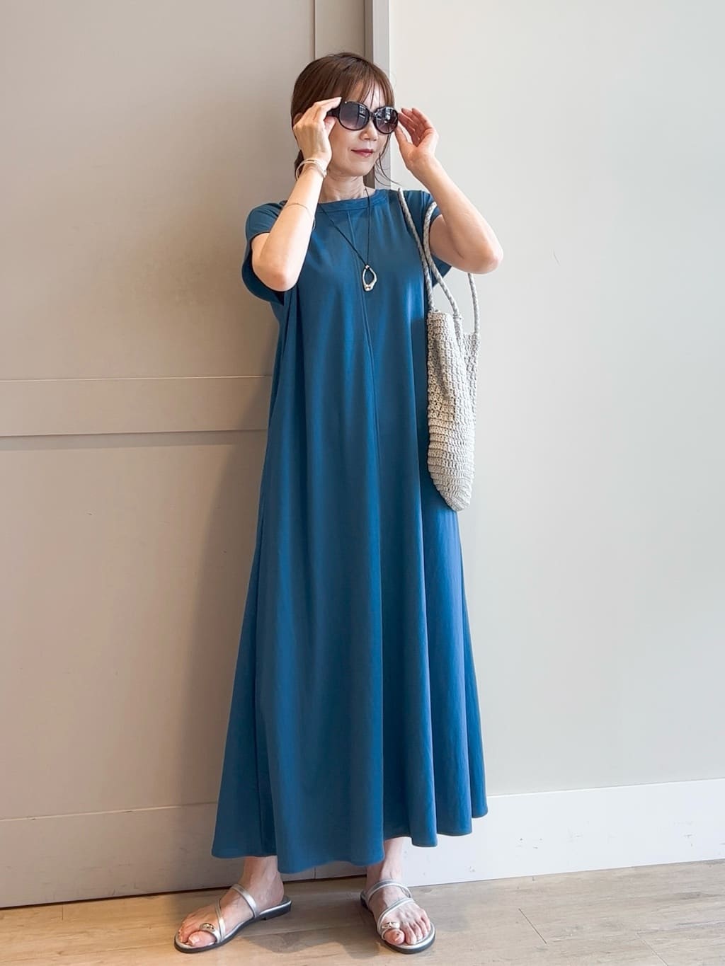 yamakoさんの「grove｜ラウンドメタルバングル」を使ったコーディネート