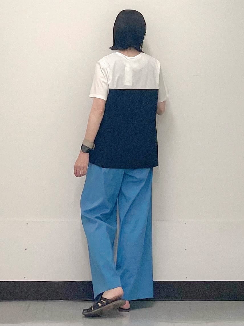 ikueさんの「INDIVI｜【洗える】ビスチェレイヤード風トップス」を使ったコーディネート