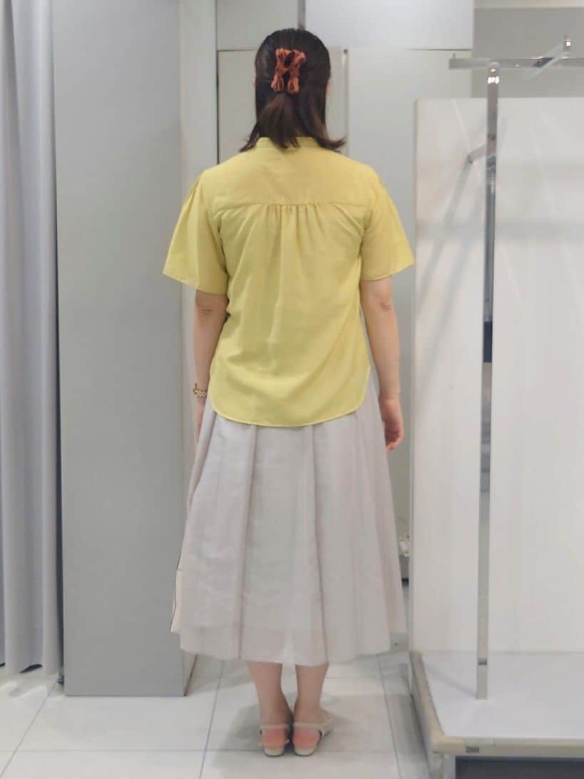 AZUSAさんの「Reflect｜【選べる5色◎／マシンウォッシュ可】シャーリングデザインブラウス」を使ったコーディネート