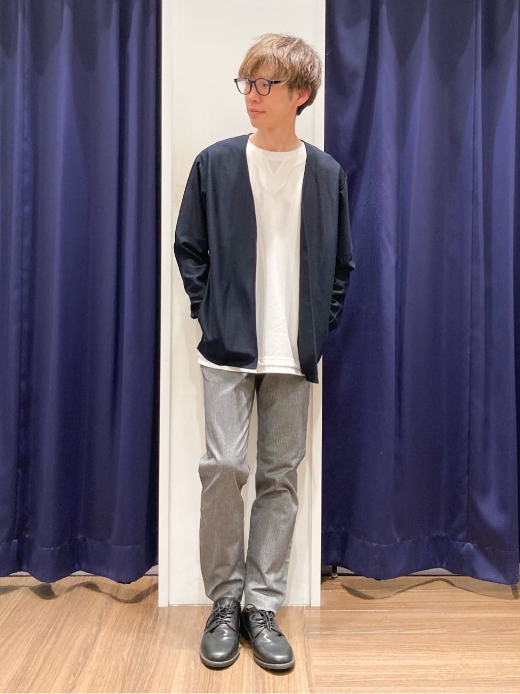 つーじーさんの「THE SHOP TK｜シャリルジャージ カーディガン 洗濯機OK/吸水速乾/イージーケア/セットアップ可」を使ったコーディネート