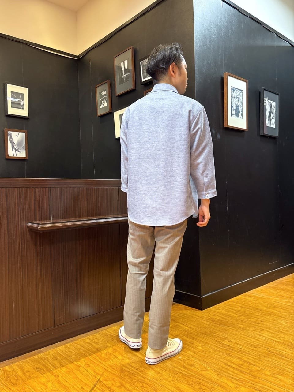 KEIさんの「TAKEO KIKUCHI｜【Made in JAPAN】播州織 ヘリンボン ストレート パンツ」を使ったコーディネート