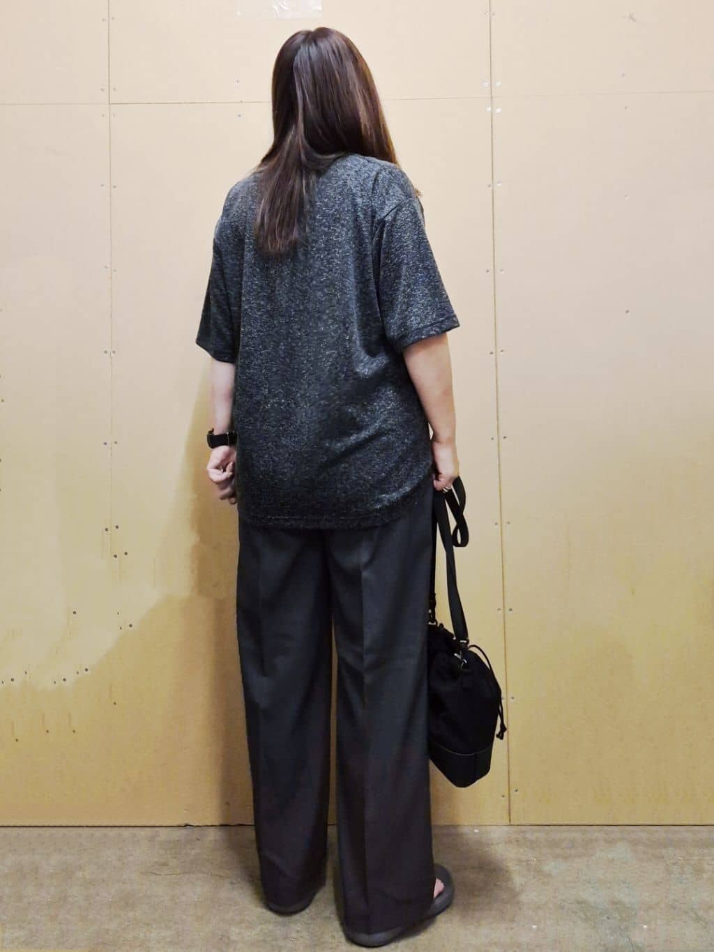 ひさえさんの「THE SHOP TK｜ポリ麻プリント半袖Tシャツ【洗濯機OK】」を使ったコーディネート