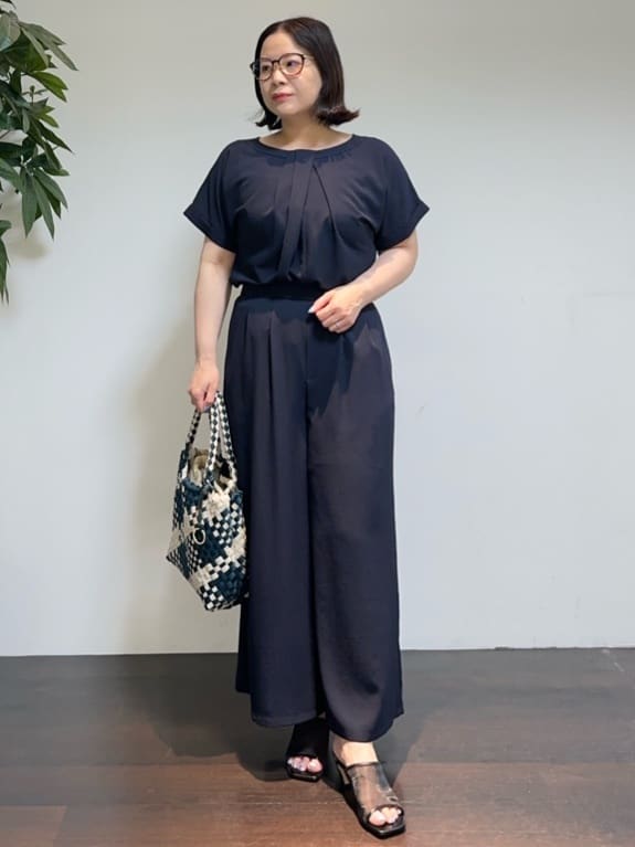 Asamiさんの「UNTITLED｜メタリックメッシュトート」を使ったコーディネート