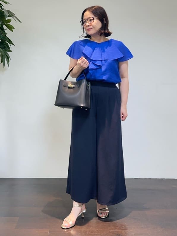 Asamiさんの「UNTITLED｜メタリックメッシュトート」を使ったコーディネート