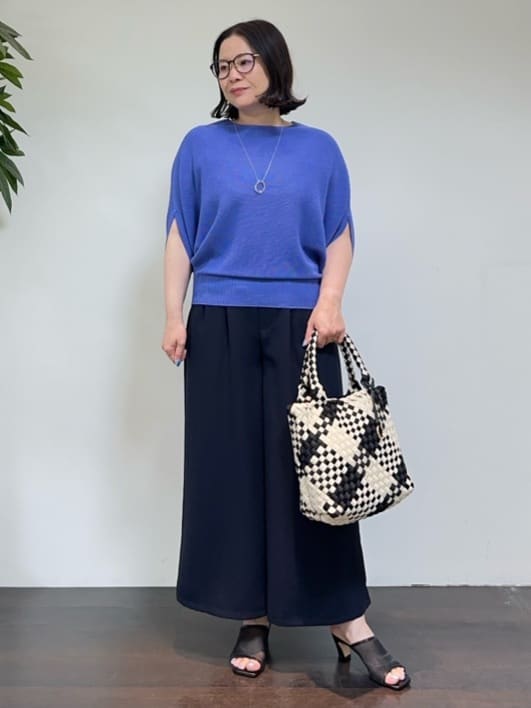 Asamiさんの「UNTITLED｜メタリックメッシュトート」を使ったコーディネート