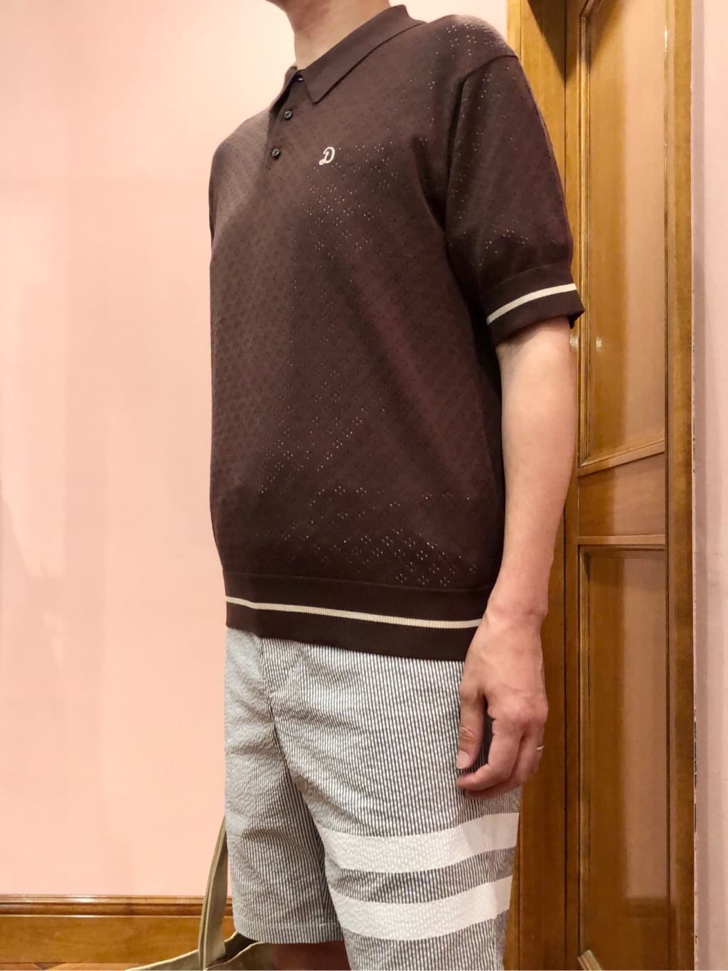 OKJさんの「DRESSTERIOR｜レースジャカード ニットポロ」を使ったコーディネート