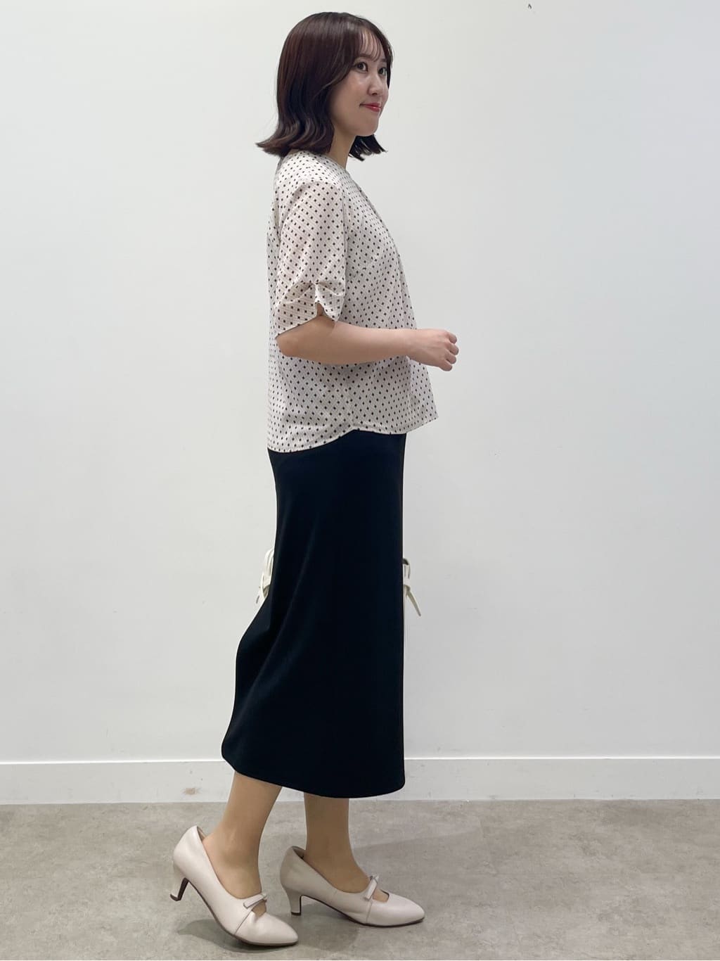 yukariさんの「Reflect｜【マシンウォッシュ可／セットアップ可】コツキ柄プリントブラウス」を使ったコーディネート
